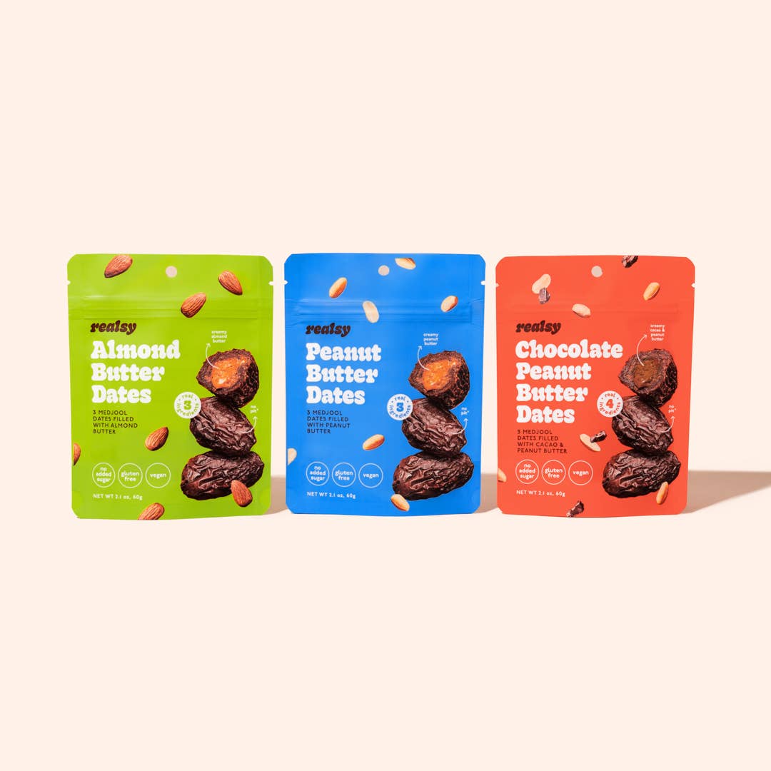Chocolate Peanut Butter-Filled Medjool Dates - 10 unit/case