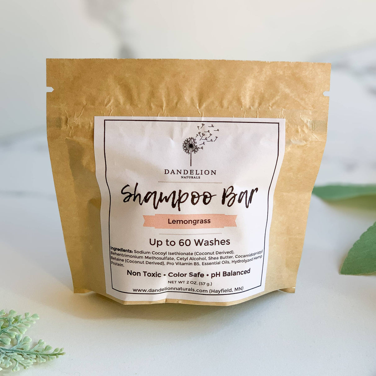 Shampoo Bar | Lemongrass | Packaged | Solid Shampoo | Syndet
