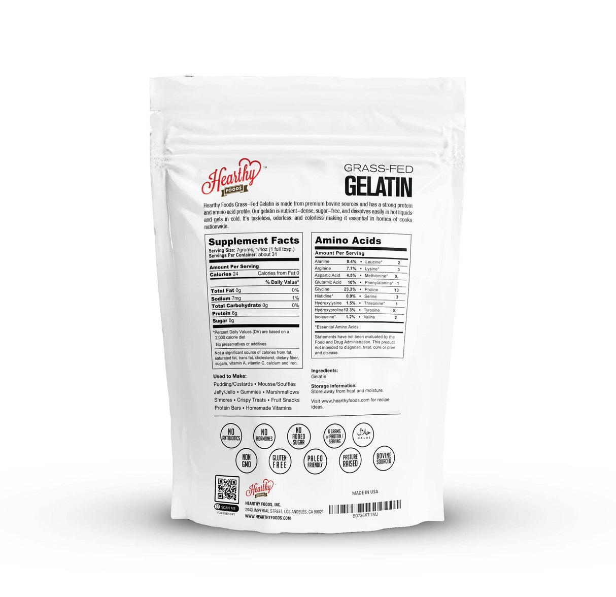Gelatin Powder - Unflavored Certified Halal